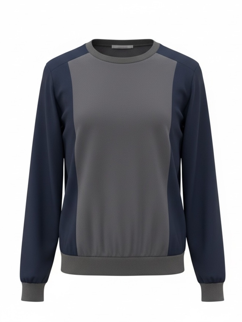 Ann Taylor NWT navy/grey colorblock top, XS